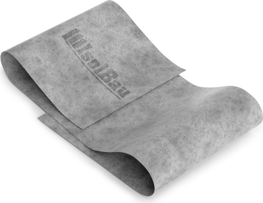 Isolbau Dichtband P3 Grau 250 mm - 1 m Abdichtband Wasserdichtes Dichtungsband für Sanitär, Dusche, Bad und Fliesen, Balkon und Terrasse, Abdicht...