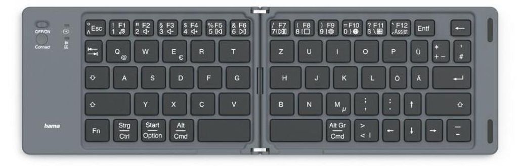 Hama Bluetooth®-Mini-Tastatur Travel 450, faltbar, Image du produit 