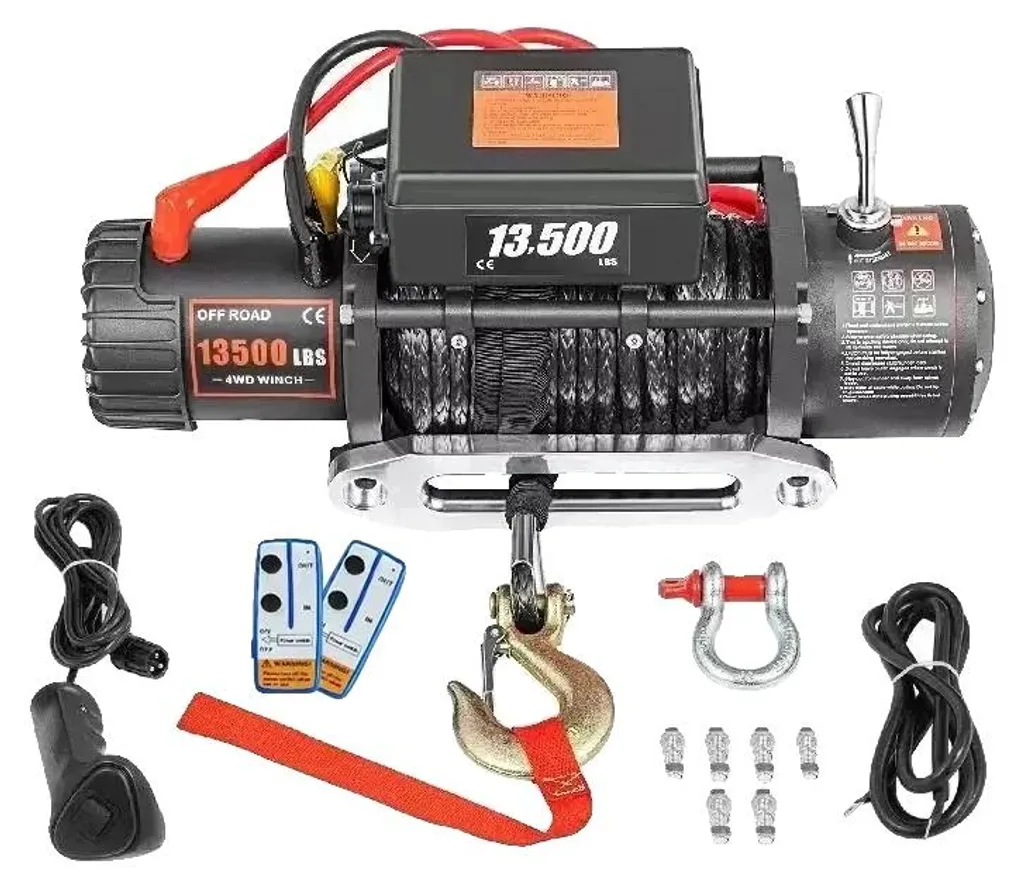 Treuil électrique tout-terrain 13500 lbs pour dépannage et franchissement