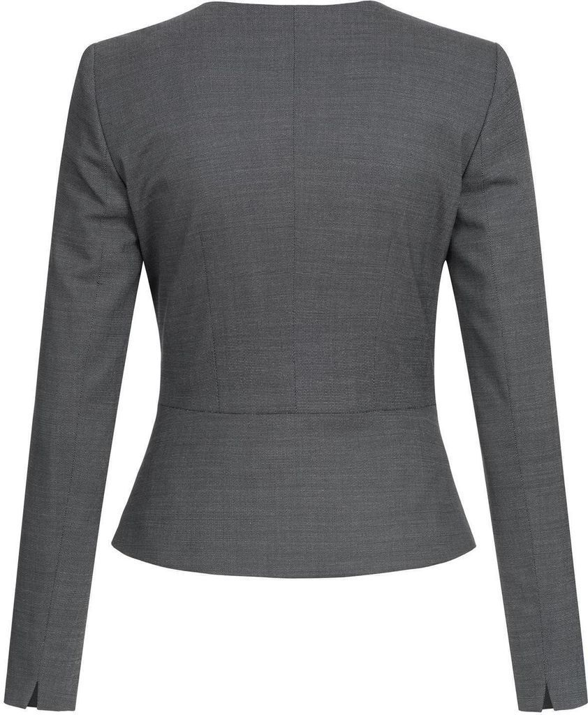 Greiff Modern WITH 37.5 Damen Kurzblazer Slim-Fit Schwarz PINPOINT 34