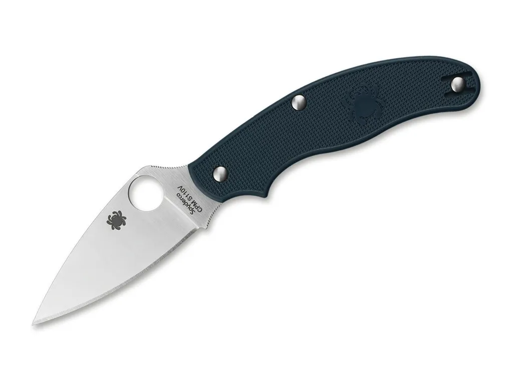 Couteau de poche pliant Spyderco UK C94PDBL Bleu EDC au cran forcé