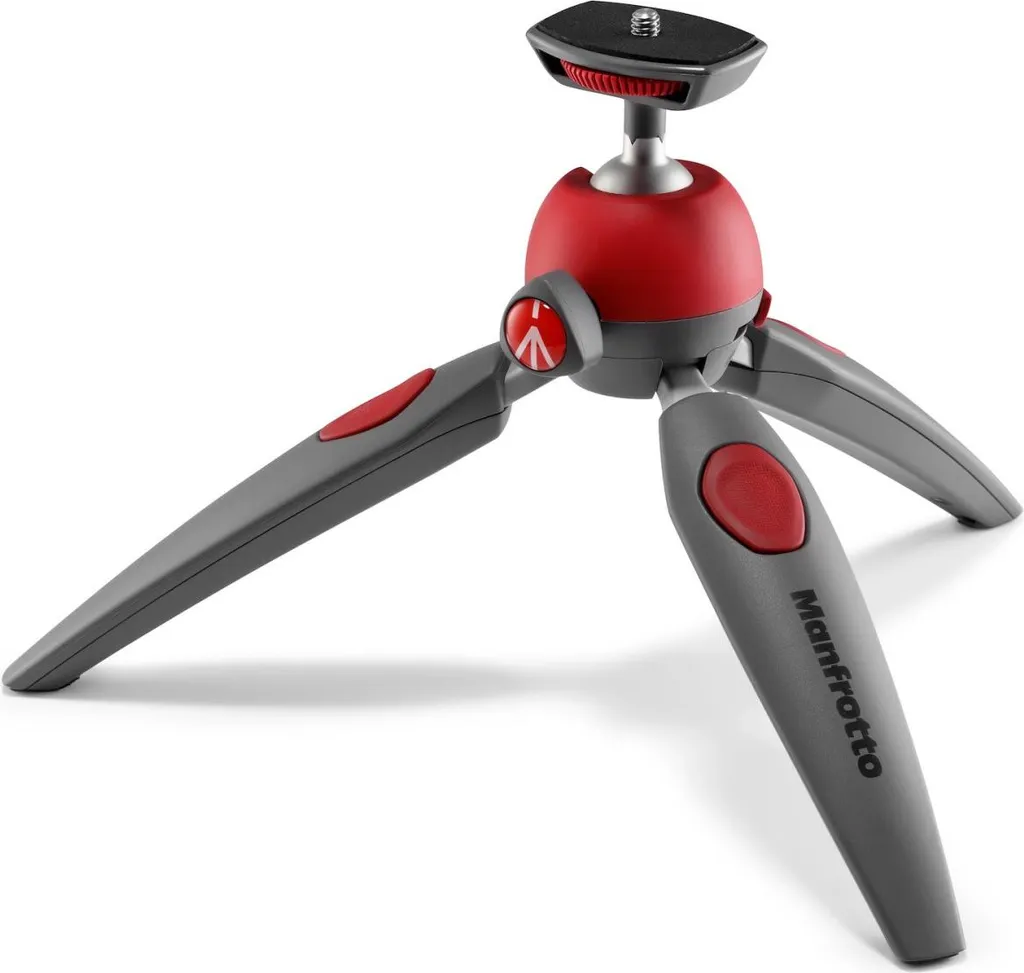 Mini Treppiede Manfrotto PIXI EVO Rosso Grigio | Qualità Garantita