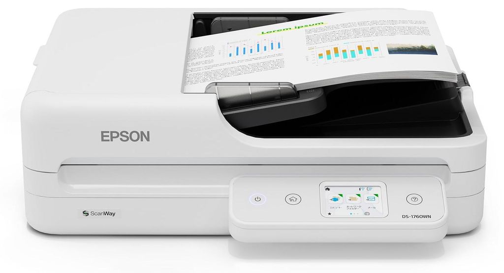 Epson WorkForce DS-1760WN, 215,9 x 297 mm, 1200 x 1200 DPI, Produktbild 