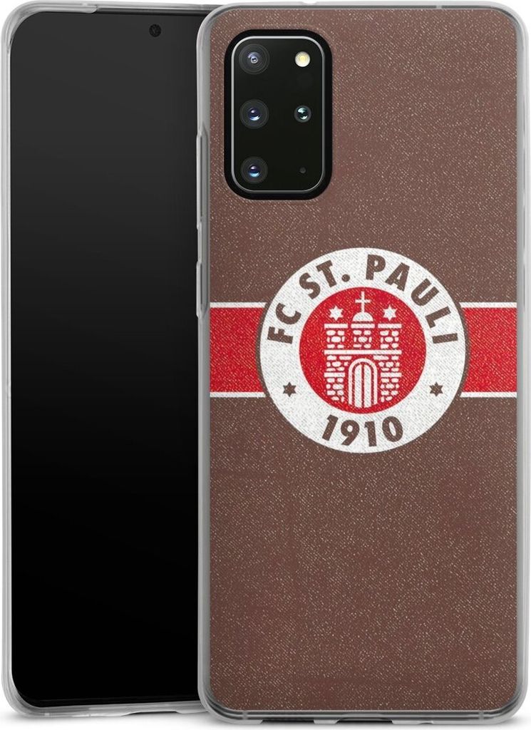 DeinDesign Slim Hülle für Samsung Galaxy S20 Plus Silikon Case Ultra Dünn Handyhülle FC St. Pauli Logo Offizielles Lizenzprodukt