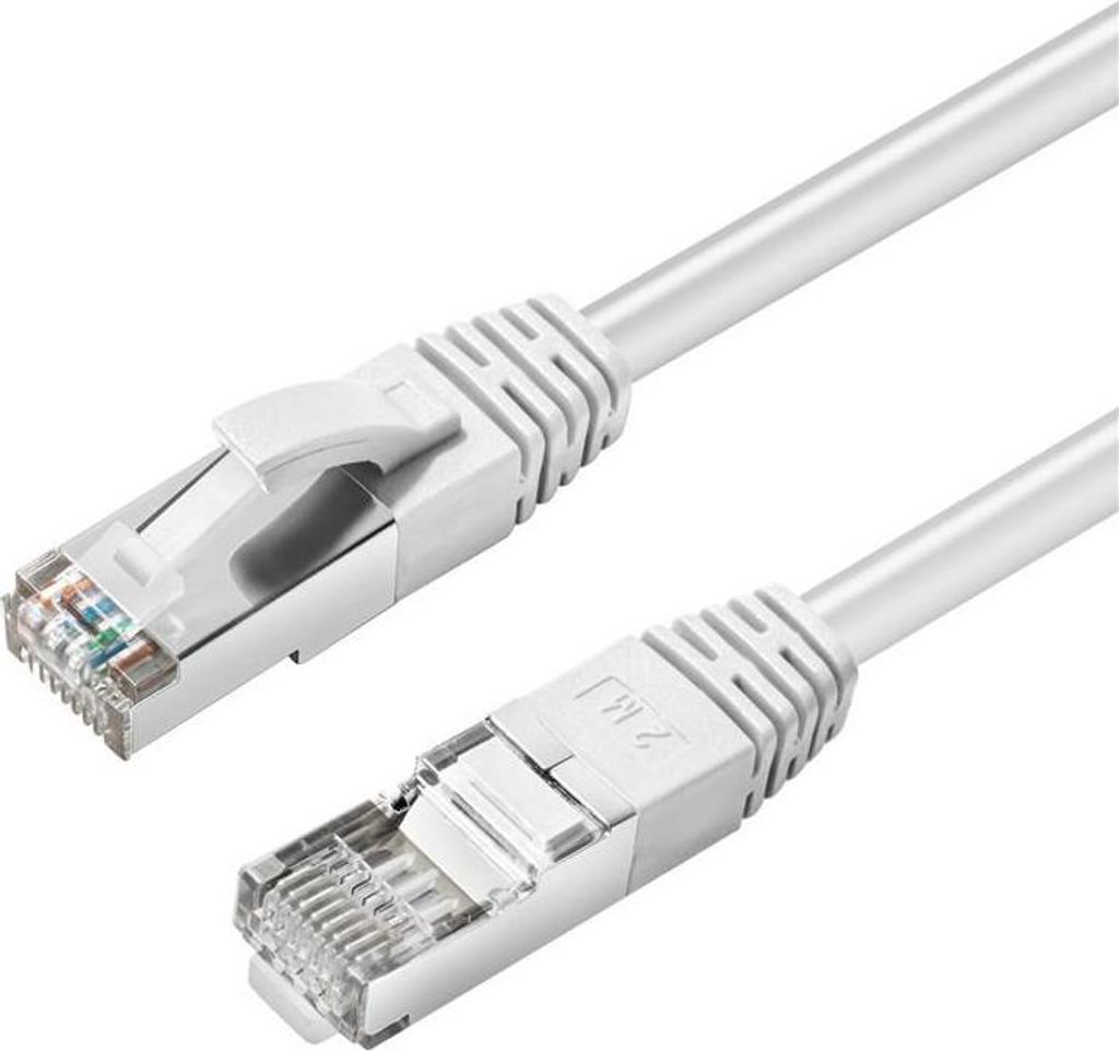 MicroConnect CAT6A S/FTP 0,5m Biały LSZH