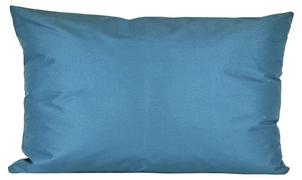 JACK 1x 30x50cm Outdoor Kissenhülle Bezug Kissen Hülle Lounge Garten Einfarbig, Farbe:Rauchblau