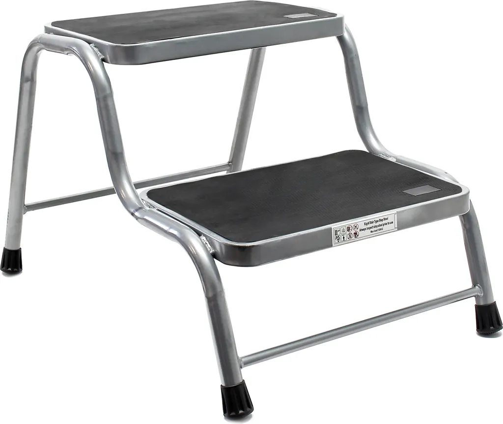 Marchepied en acier robuste 150kg antidérapant pour camping et ménage