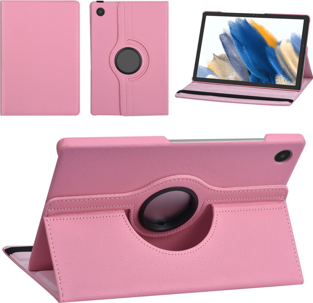 Samsung Tab A8 10.5 2022 Book Case Tablet - 360 Graden Draaibaar - Pink