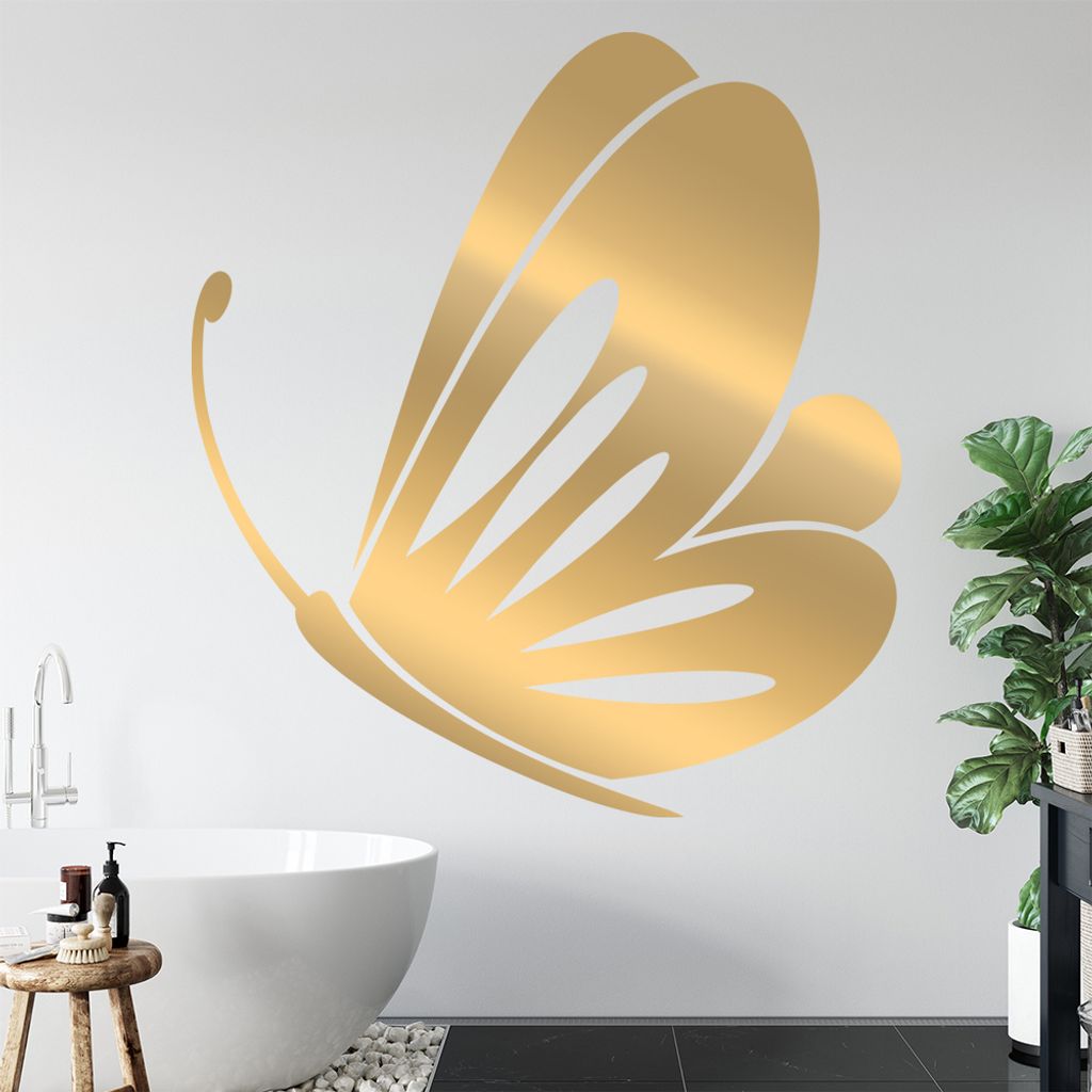 Schmetterling Nr. 1 Wandtattoo in 6 Größen - Wandaufkleber Wall Sticker - Dekoration, Küche, Wohnzimmer, Schlafzimmer, Badezimmer