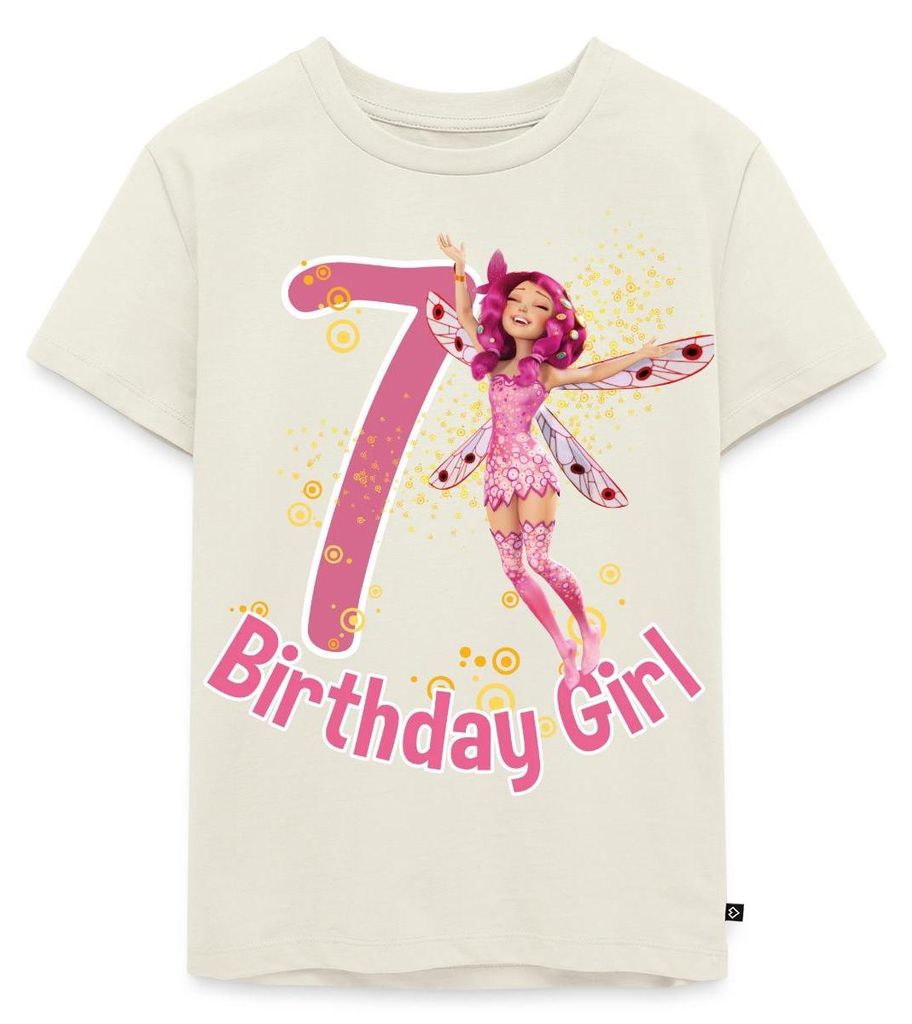 Spreadshirt Mia and Me 7. Geburtstag Geburtstagsgeschenk Kinder Premium T-Shirt, 98/104 (2 Jahre), Naturweiß