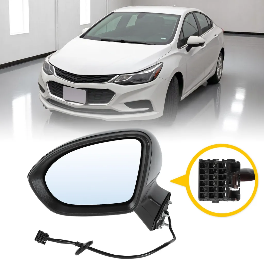Rétroviseur Gauche Chevy Cruze 16-19 pour Remplacement Berline et Hatch