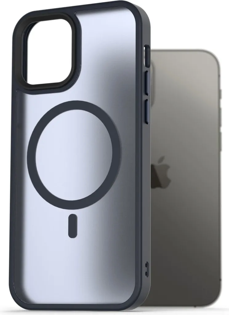 Protection iPhone 12 Pro MagSafe AlzaGuard Mate Anti-Choc Bleu Foncé