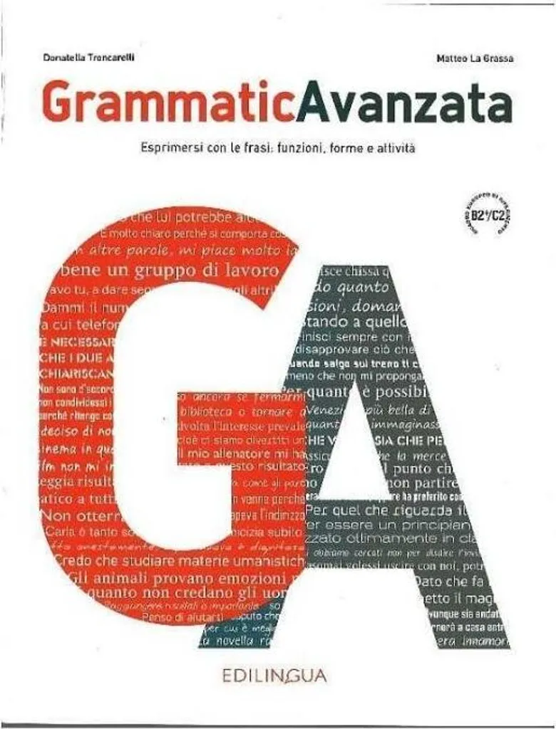 Corrigez vos fautes d'italien niveau B2+ C2 Grammatica Avanzata