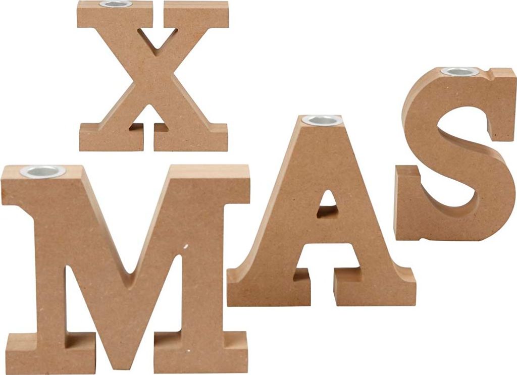 Creativ Company Kerzenständer, H: 14,5 cm, Dicke 3,2 cm, 4 Stück 1 Box
