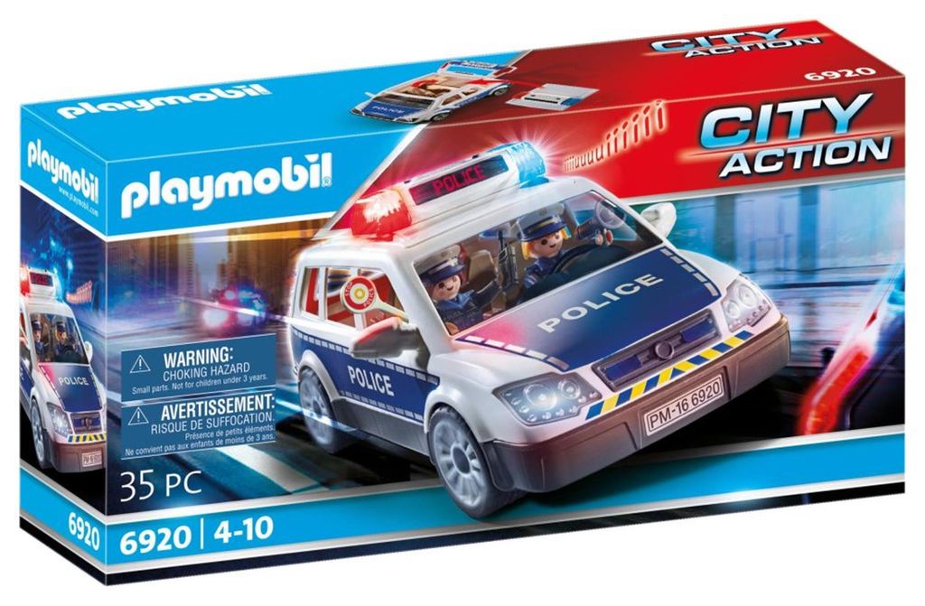 PLAYMOBIL Voiture de policiers gyrophare et sirène, Image du produit 
