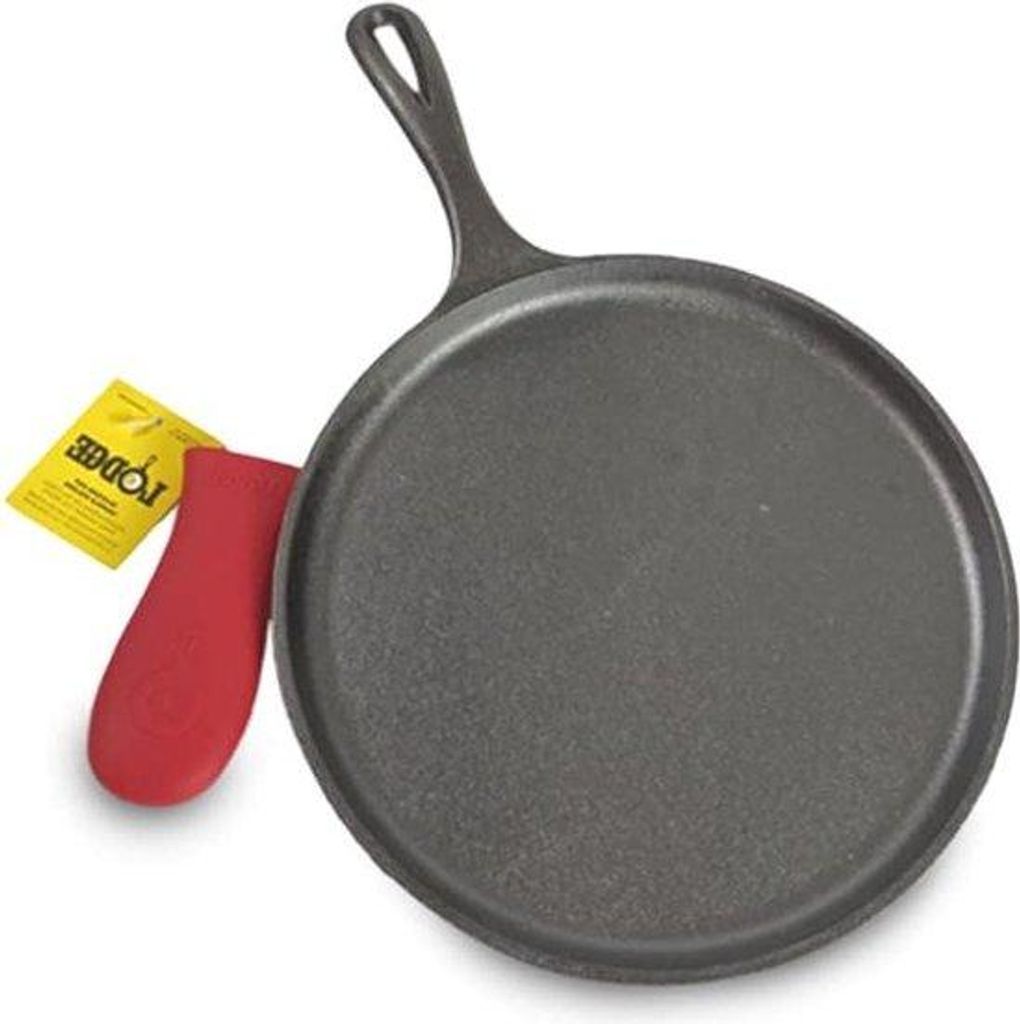 Gietijzeren Grillhalter für heiße Oberflächen - schwarz - rot - Grillzubehör