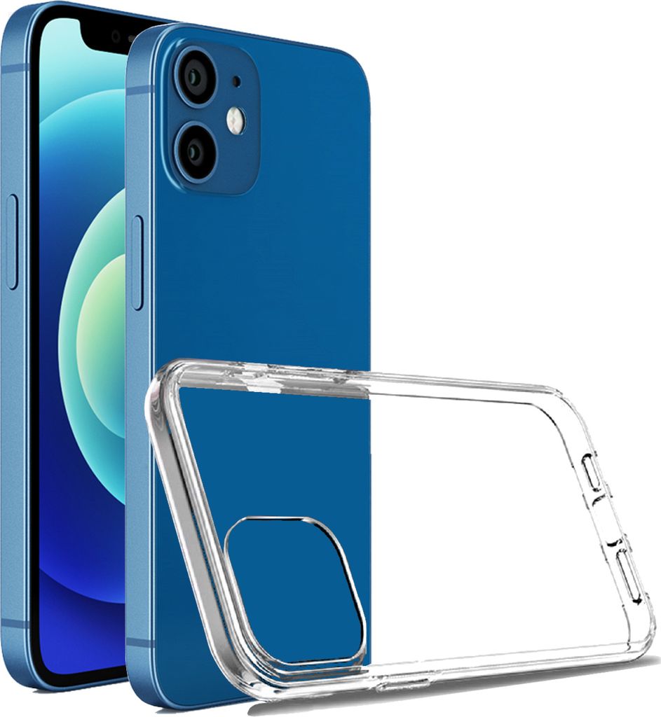 Handyhülle für iPhone 12 Mini Stoßfest passgenau Transparent Schutz Hülle aus Silikon/TPU