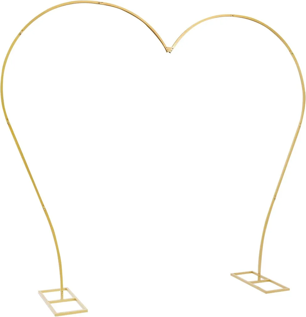 Cadre de fond en forme de cœur pour arche de ballon douche nuptiale - 5