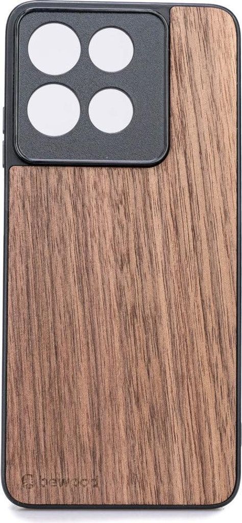 Holzhülle für Motorola Moto G86 5G, Bewood Amerikanischer Nussbaum