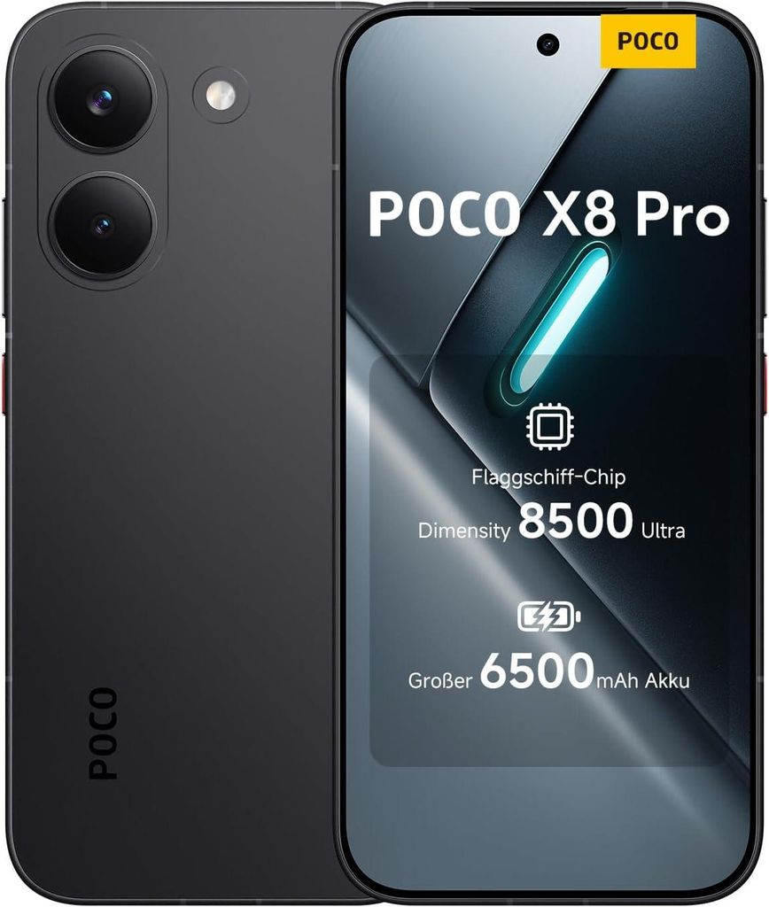 Xiaomi Poco X8 Pro 5G 8 GB/256 GB Schwarz (Black) Dual-SIM Produktbild 