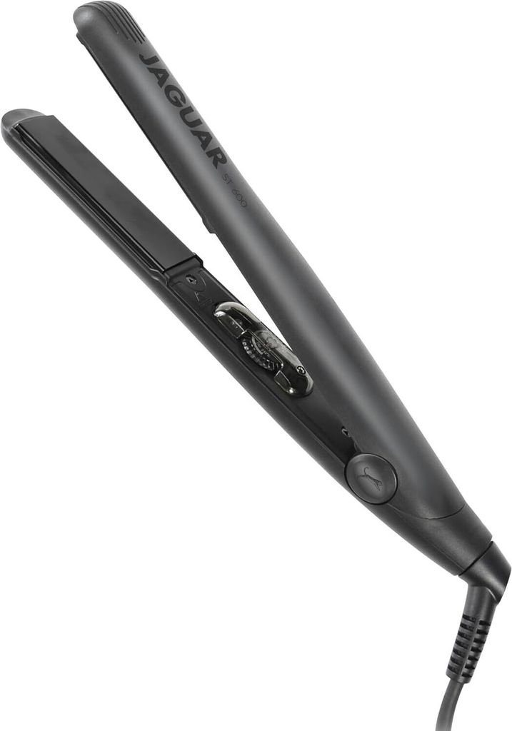 JAGUAR Glätteisen ST600 Black | Profi Haarglätter mit stufenloser Temperatureinstellung | Inkl. abgerundeten & federgelagerten Heizplatten schone...