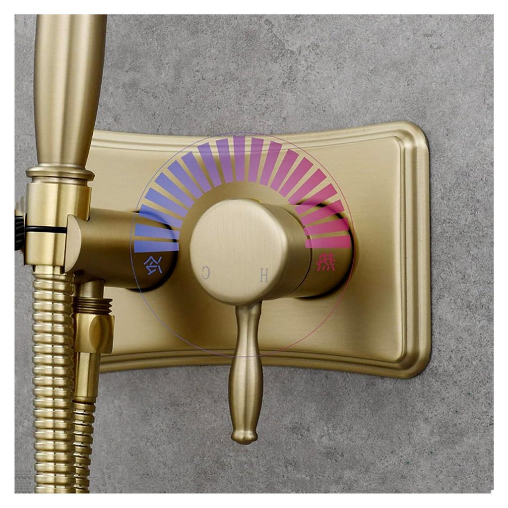 Handsprüher-Set, Messing, Stoffwindel-Sprühgerät, verstellbares heißes und kaltes Wasser, 2-Funktions-Sprühgerät for Toilettenset, Wandmontag...