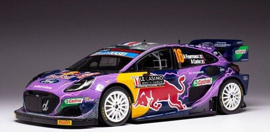 FORD PUMA RALLY 1 #16 FOURMAUX/CORIA WRC2 RALLYE MONTE CARLO 2022 violett, IXO18RMC111.22, Maßstab1/18, IXOMODELS