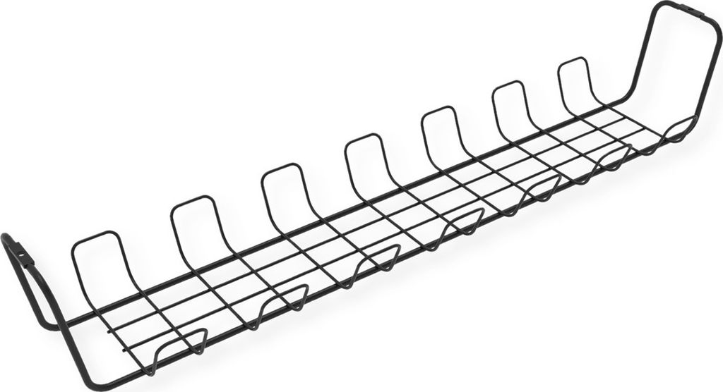 ROLINE Gitter-Kabelkanal, Untertischmontage (2 Stück), schwarz