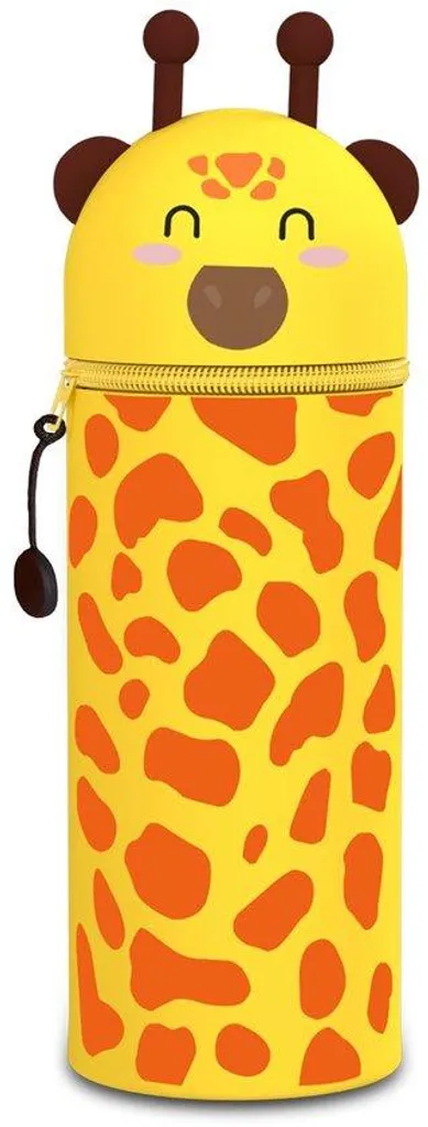 Étui girafe rose en silicone souple 2 en 1 style kawaii pour enfants