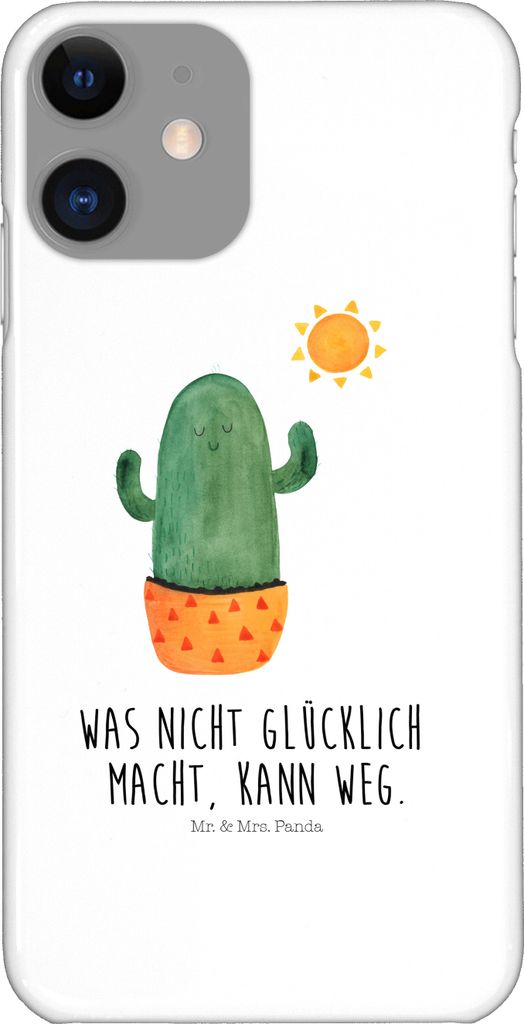 Mr. & Mrs. Panda Iphone 11 Handyhülle Kaktus Sonne - Weiß - Geschenk, Cover, Glück, Freundin, Trennung, Kakteen, Geschenkidee, Handy Schutzhüll...