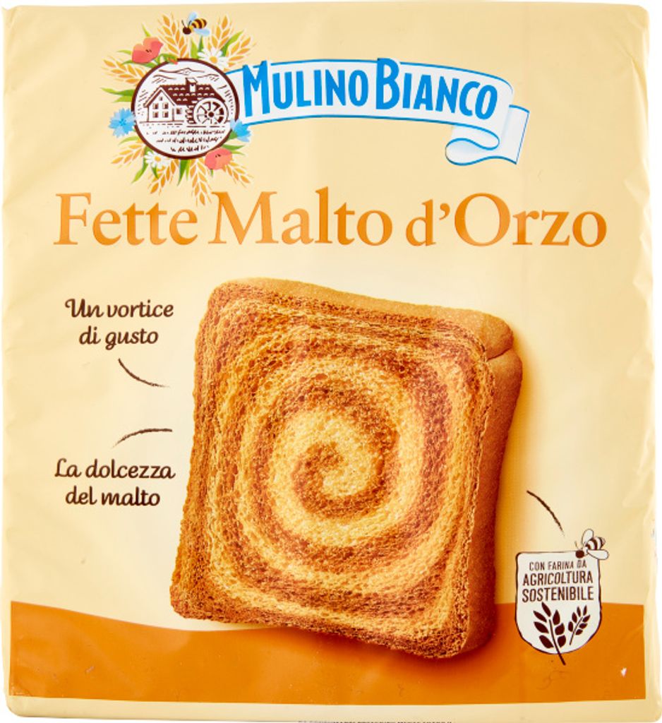 Mulino Bianco Fette Biscottate Malto D'orzo 315 Gr Zdjęcie produktu 