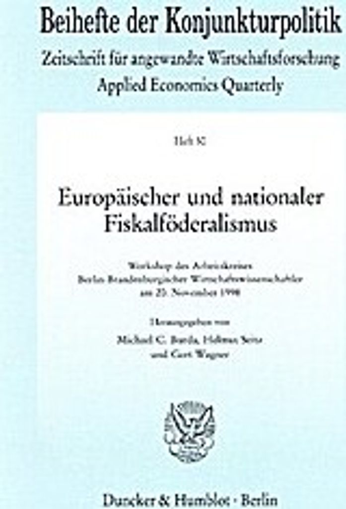 Europäischer und nationaler Fiskalföderalismus