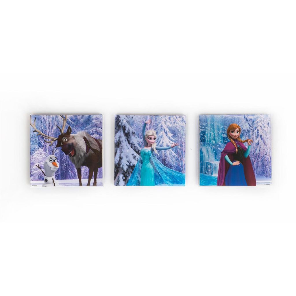 Frozen 3x - 3er-Leinwand-Set 30x30 Disney - -