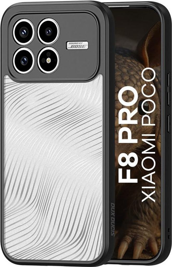 Handyhülle für Xiaomi POCO F8 Pro, Dux Ducis Aimo, Transparent mit Schwarzen Rahmen