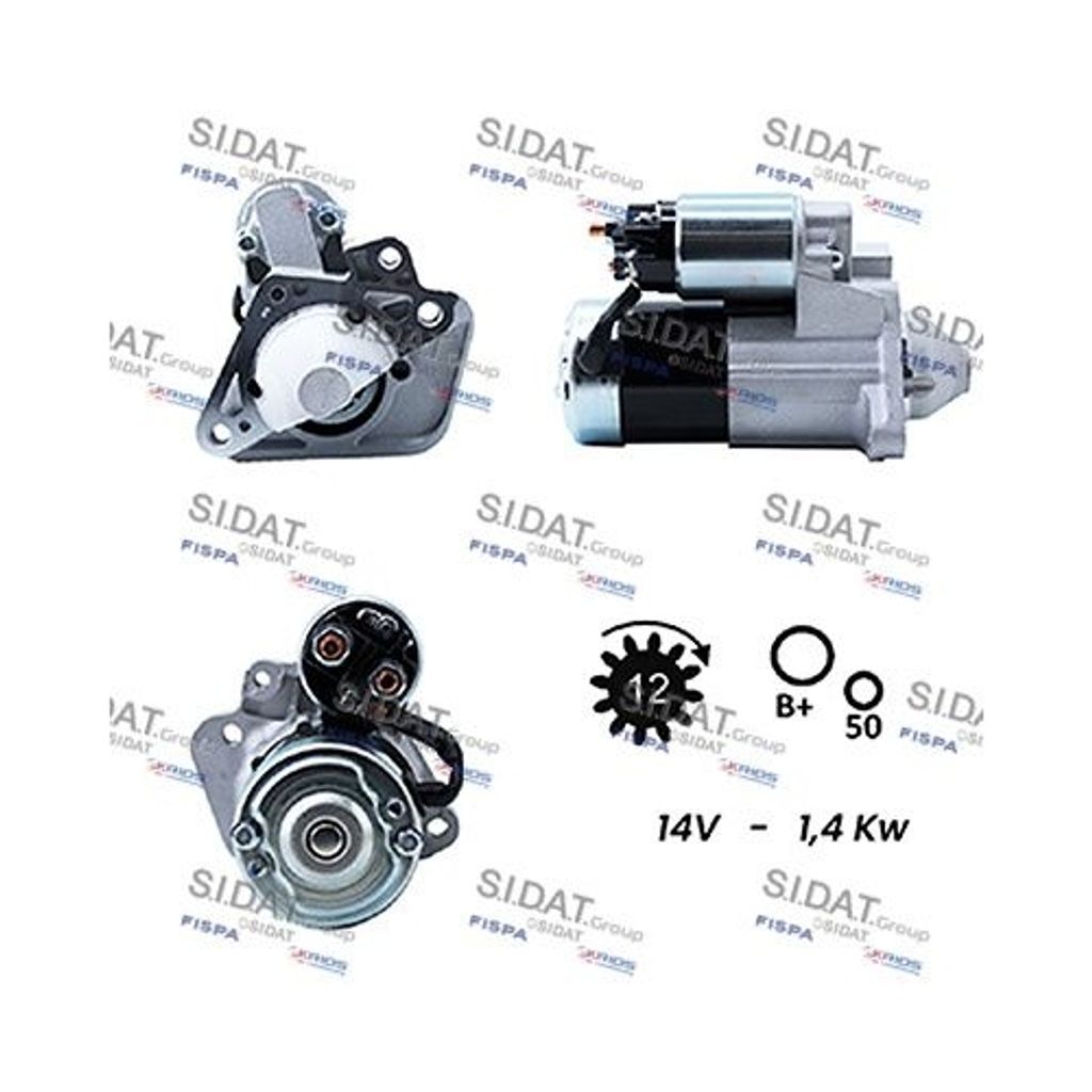 Starter Sidat S12MH0012A2 für Mitsubishi Nissan Renault