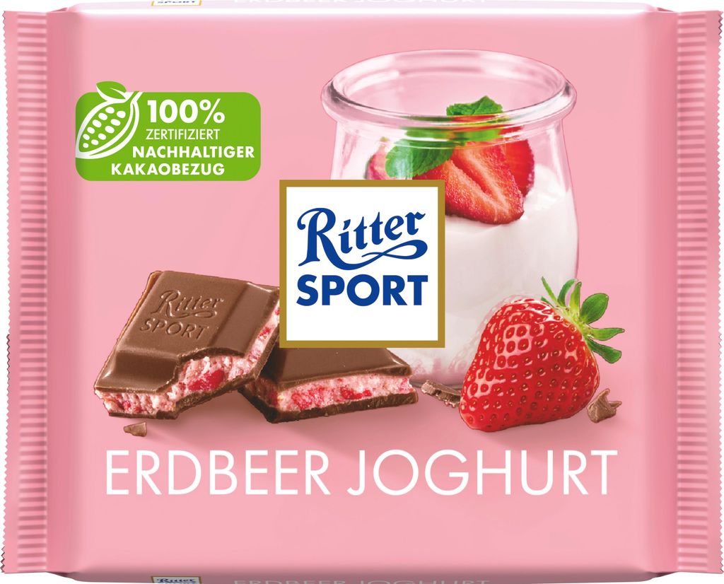 Ritter Sport Jogurt jahodový 100g Obrázek produktu 