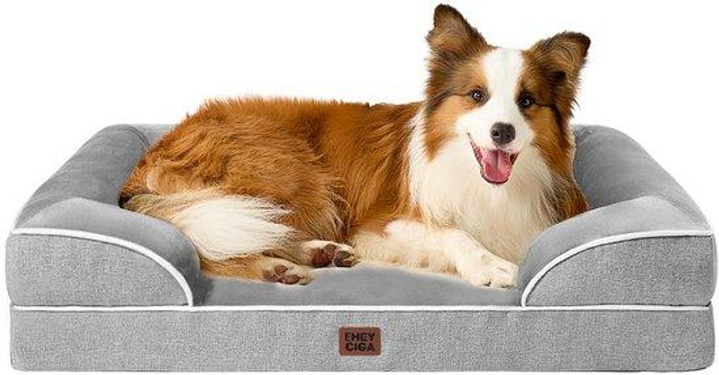 Orthopädische Hundebett für große Hunde, 104 x 69 x 15 cm, Traumhafter Hundebett für mittelgroße Hunde, Waschbarer Hundesofa, Wasserfest, Anti...