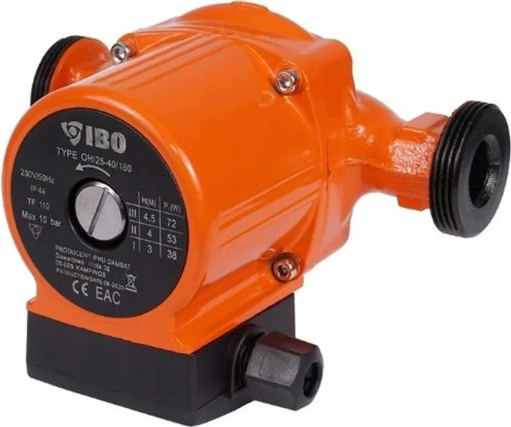 Circulateur de chauffage eau chaude OHI 25-40/180 triphasé ajustable - 6