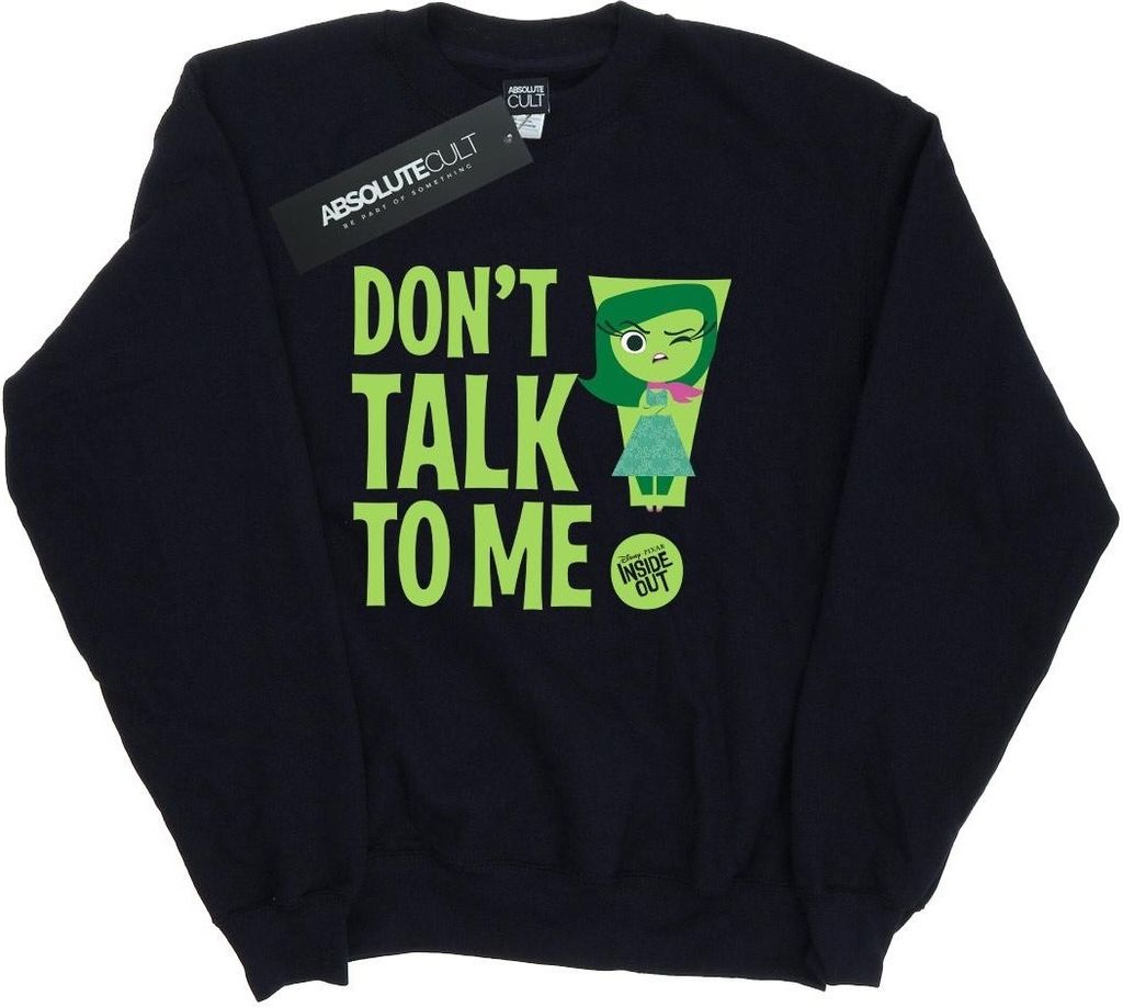 Disney - "Inside Out Dont Talk To Me" Sweatshirt für Damen BI9926 (XXL) (Schwarz)