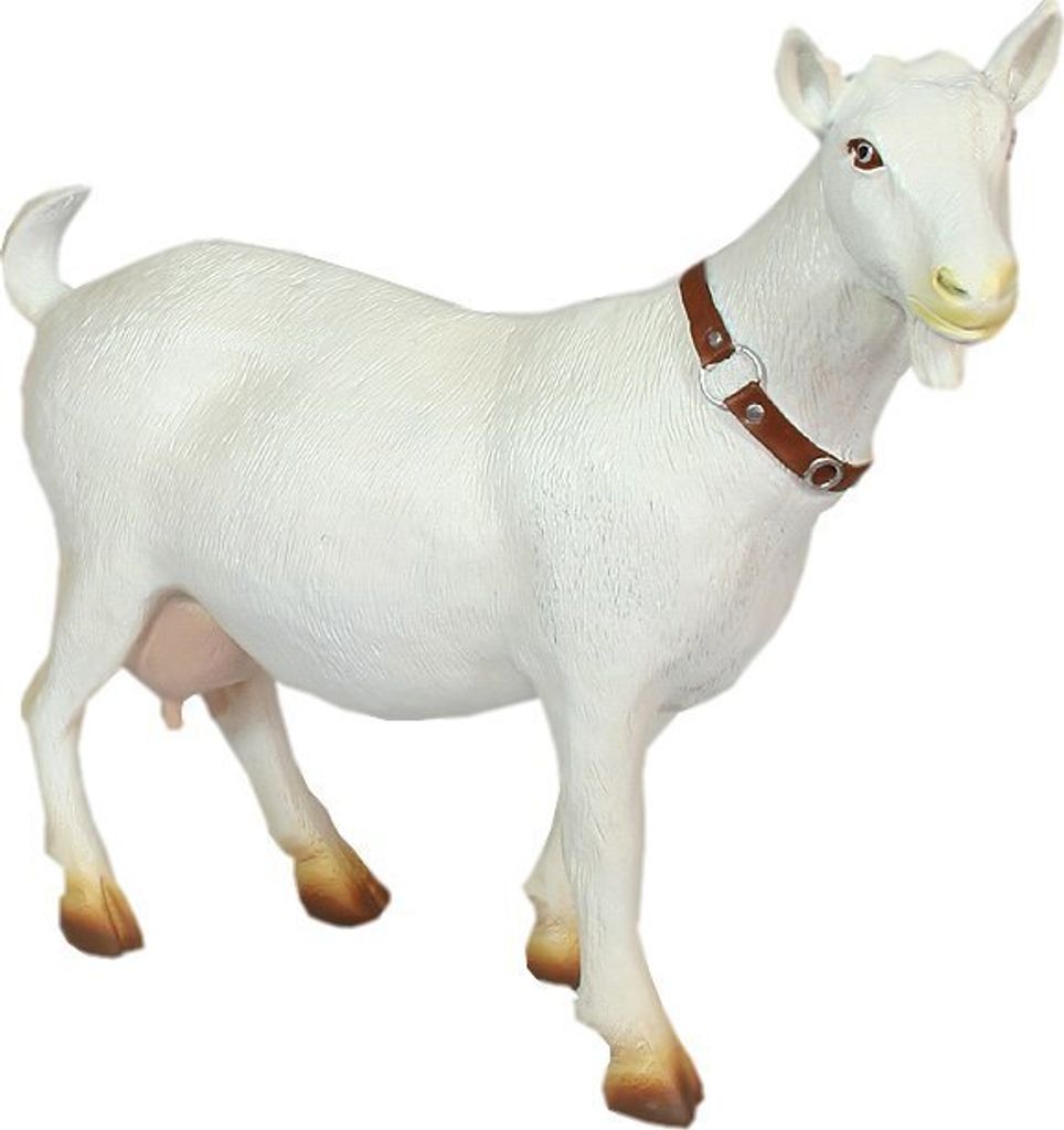 Deko Ziege Mecki Ziege Figur Ziegen Gartenfigur XL Produktbild 