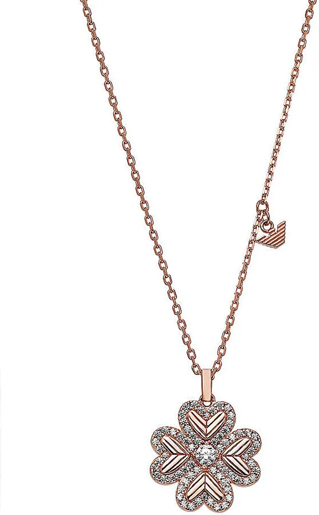 Collana Emporio Armani Sentimental Donna Oro Rosa - Offerta Esclusiva