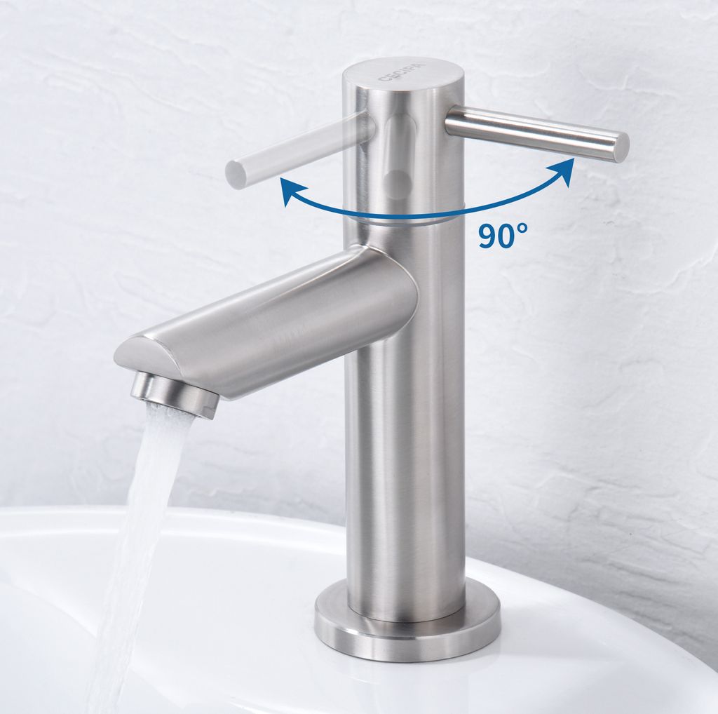 Kaltwasser Wasserhahn Bad Armatur Waschtischarmatur Produktbild 3