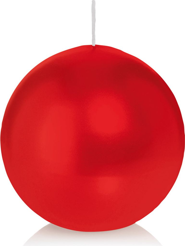 Wiedemann Kerzen Kugelkerzen Rot Ø 70 mm, 12 Stück, rußarm, tropffrei, hochwertiger Docht