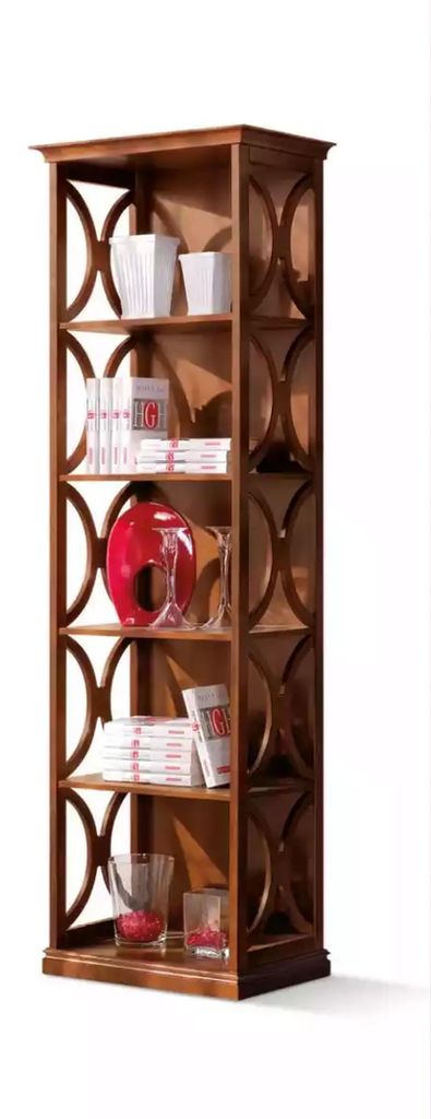 Modernes Bücherregal Holzmöbel Designer Einrichtung Wohnzimmer Möbel