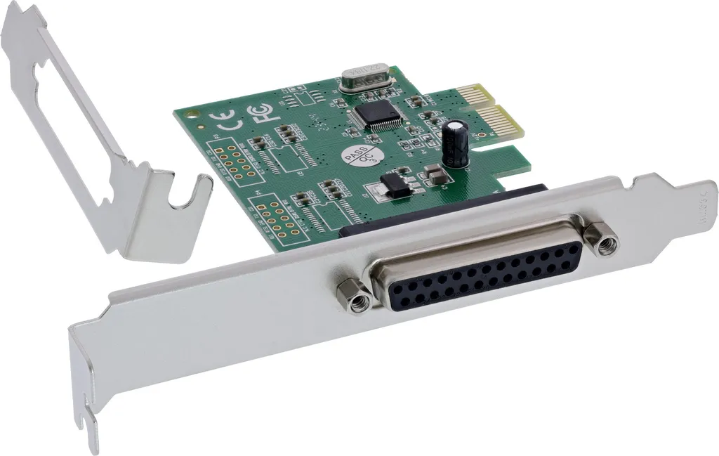 Scheda PCIe Parallela InLine® LPT DB25 - Soluzione per Stampanti Vintage