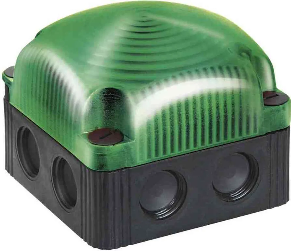 Lampe LED permanente WERMA 200.200.54 de 12V CC Verte pour Signalisation