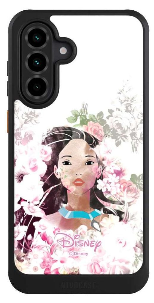 NIVOCASE Hülle für Samsung Galaxy A36 5G Handyhülle NIVOcore Case Schwarz Disney Offizielles Lizenzprodukt Pocahontas
