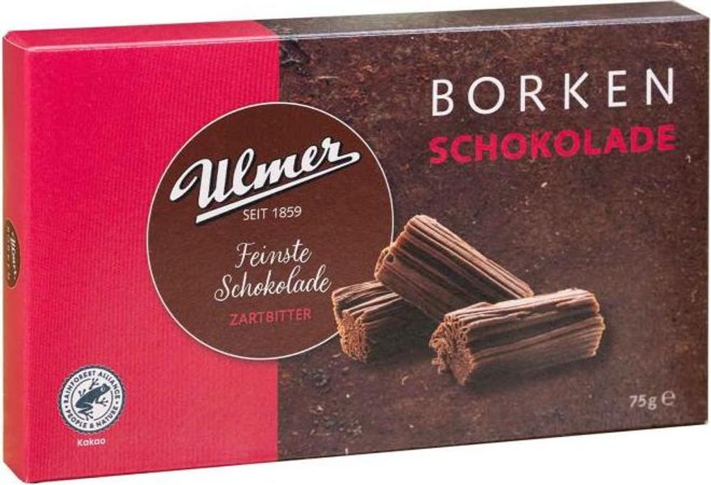 Ulmer Borken Schokolade Zartbitter 75g Produktbild 