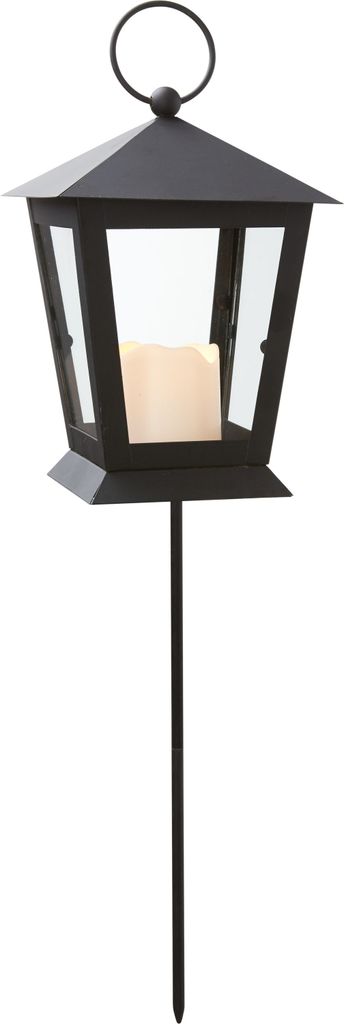 LED-Laterne'Serene', schwarz, 1 LED-Kerze,40cm Produktbild 