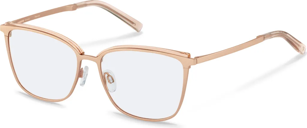 Lunettes Rodenstock R7123 D Or Rose légères et résistantes pour femme